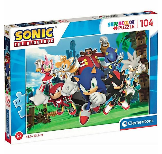 Clementoni® Puzzle Clementoni Puzzlespiel Sonic, 104 Teile., Puzzleteile günstig online kaufen