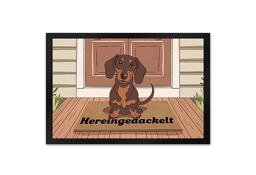 speecheese Fußmatte Hereingedackelt Dackel Fußmatte XL in 40x60 cm für Dack günstig online kaufen
