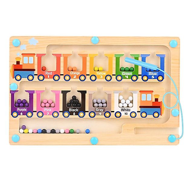 CLTYQ Lernspielzeug Montessori Spielzeug ab 3 Jahre, Magnetspiel Labyrinth, günstig online kaufen