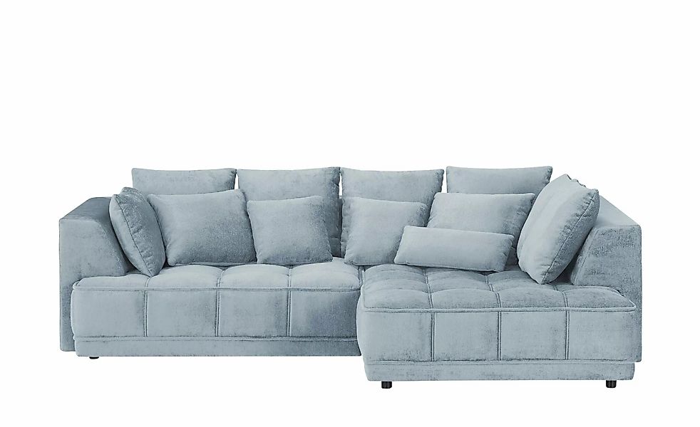 switch Ecksofa aus Samt Tiga ¦ blau ¦ Maße (cm): B: 285 H: 88 T: 205.0 Pols günstig online kaufen