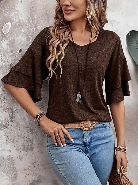 Moda Yakamoz Blusentop JANE'S Damen Kurzarm günstig online kaufen