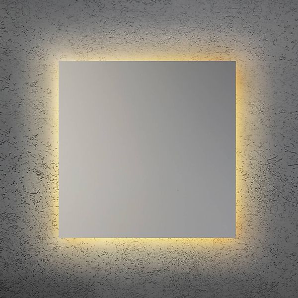 LED-Wandleuchte BLADE Q, silber matt, 44 x 44 cm, Metall dim günstig online kaufen