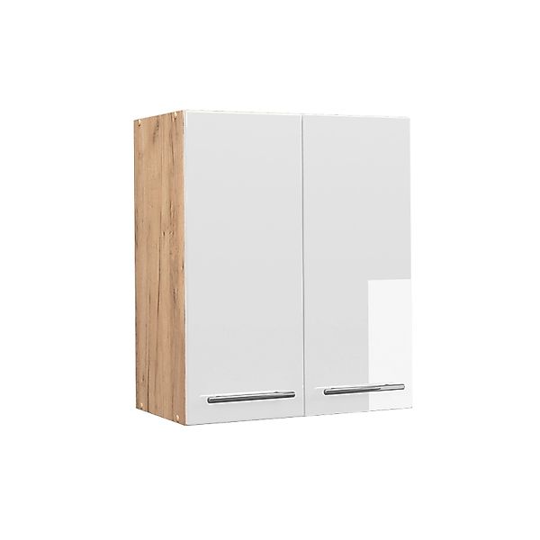 Vicco Hängeschrank Fame-Line Hängender Küchenschrank Weiß Hochglanz/Goldkra günstig online kaufen