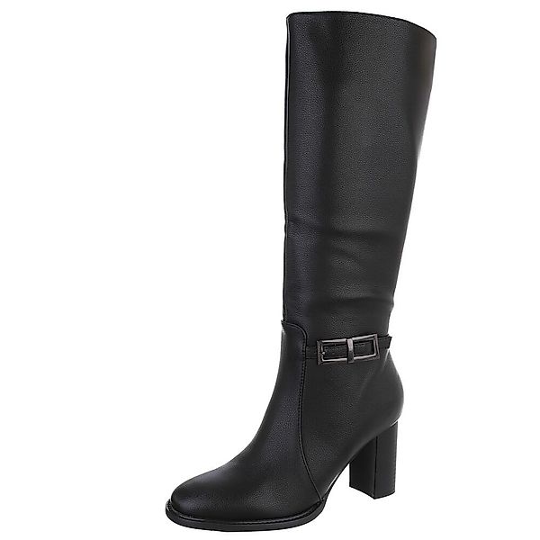 Ital-Design Elegante Damenstiefel mit Blockabsatz und günstig online kaufen