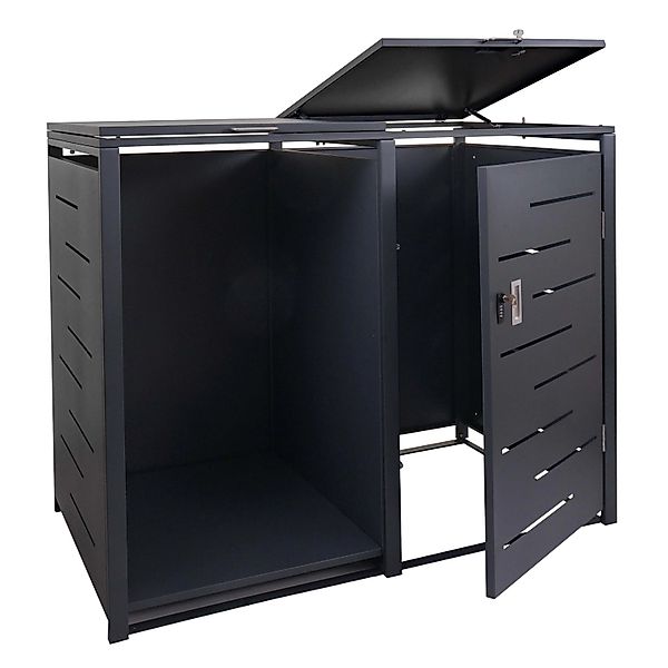 PROREGAL Mülltonnenbox Mit Brennholzregal 117x132x82cm Erweiterbar 152kg An günstig online kaufen