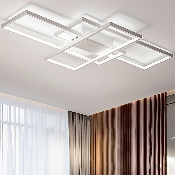YINDN Deckenleuchte, 90*50cm LED Deckenlampe, Stufenlos günstig online kaufen