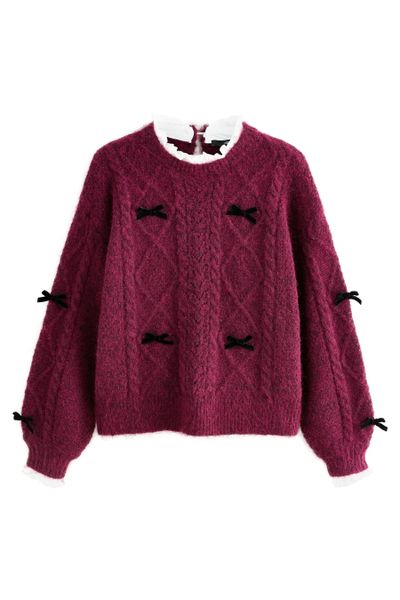 Next Strickpullover Zopfstrickpullover mit Kragenlage und günstig online kaufen