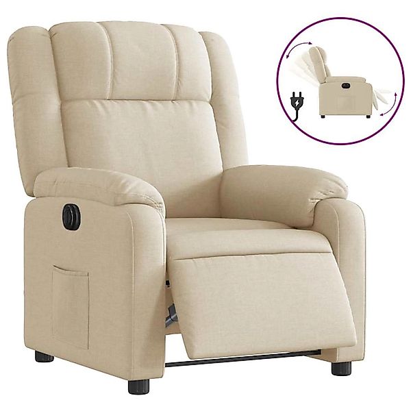 vidaXL Relaxsessel Elektrisch Creme Stoff 3205187 günstig online kaufen