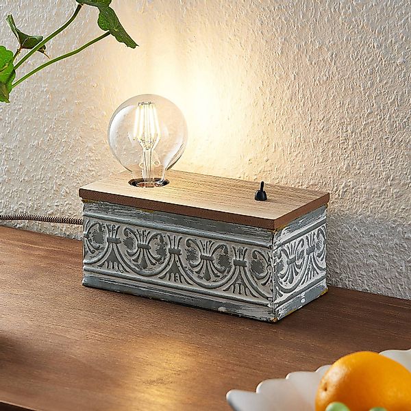 Lindby Mella Tischleuchte mit Vintagecharakter günstig online kaufen