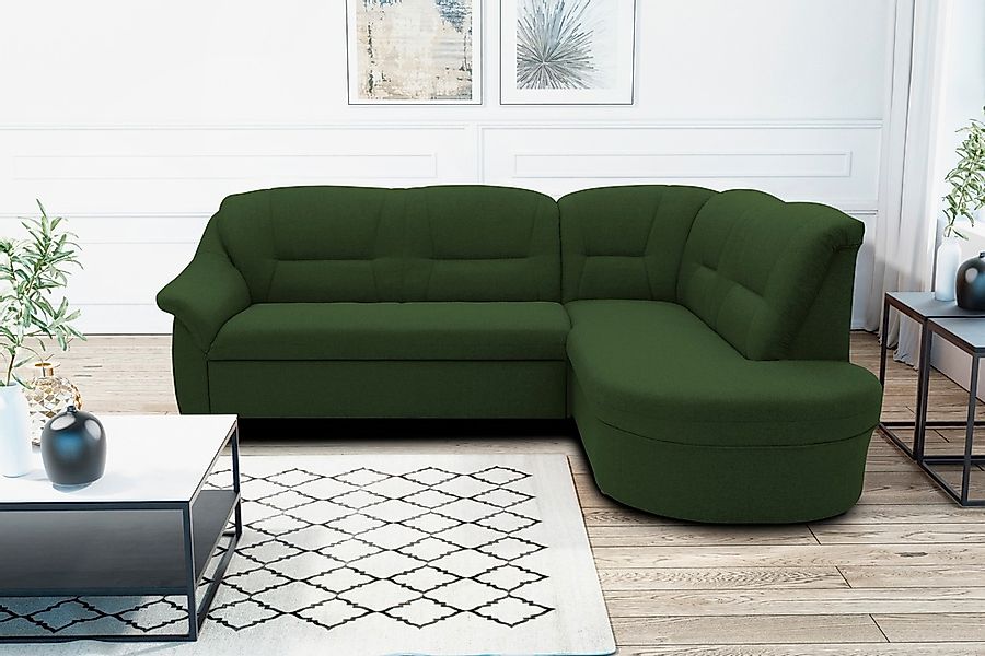 DOMO collection Ecksofa "Faenza für kleine Räume, Stellmaße 232,176cm, komf günstig online kaufen