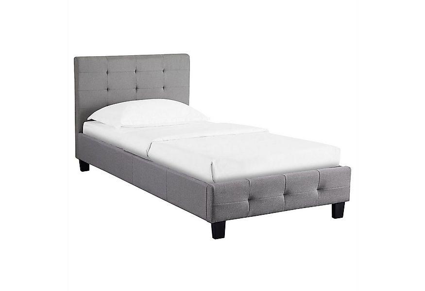 CARO-Möbel Polsterbett OHIO, Einzelbett 90x200 cm Bettgestell mit Lattenros günstig online kaufen
