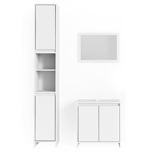 Vicco Badmöbel-Set Emma, Weiß, 3er Set, günstig online kaufen