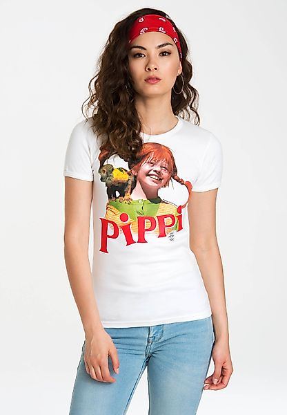 LOGOSHIRT T-Shirt "Pippi Langstrumpf", mit lizenziertem Originaldesign günstig online kaufen