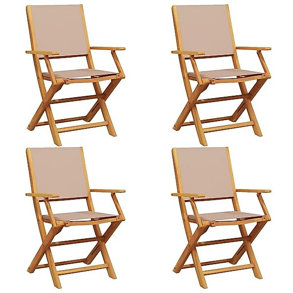 vidaXL Gartenstuhl Gartenstühle 4 Stk. Klappbar günstig online kaufen