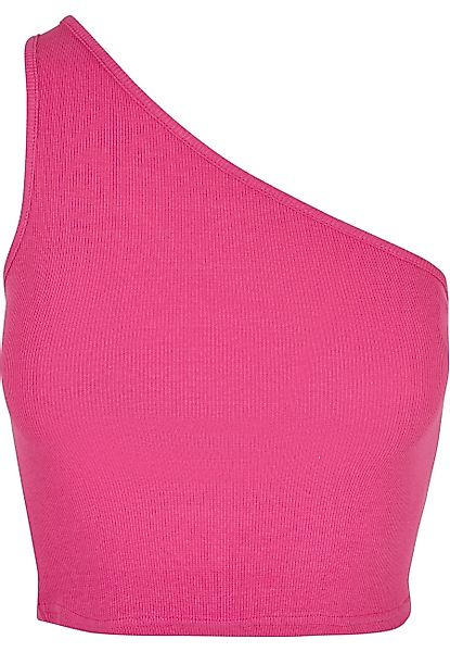 URBAN CLASSICS Muskelshirt "Urban Classics Damen Ladies Cropped Asymmetric günstig online kaufen