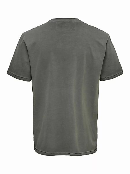 Only & Sons Millenium Life Regular Washed Kurzärmeliges T-shirt 2XL Black günstig online kaufen