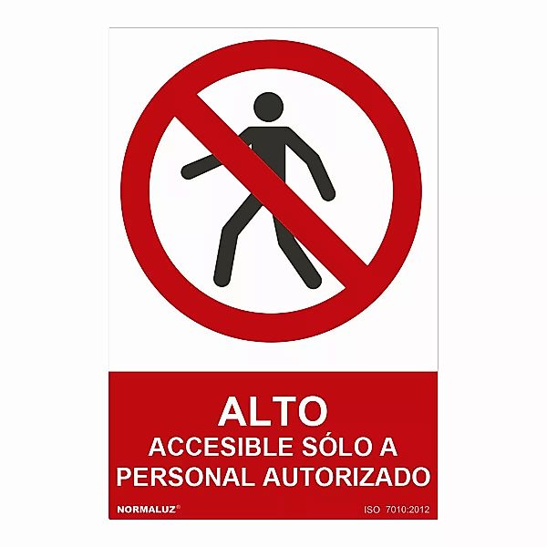 Schild Normaluz Alto Accesible Sólo A Personal Autorizado Pvc (30 X 40 Cm) günstig online kaufen