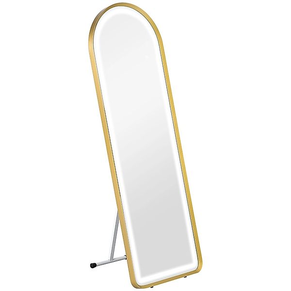 HOMCOM Standspiegel Ganzkörperspiegel mit LED-Leuchte und Touch-Schlater (L günstig online kaufen