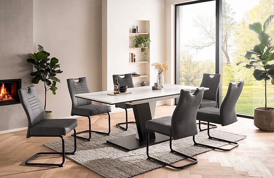 OTTO home Essgruppe ""Altona", Esstisch ausziehbar plus 6 Stühle, TOPSELLER günstig online kaufen