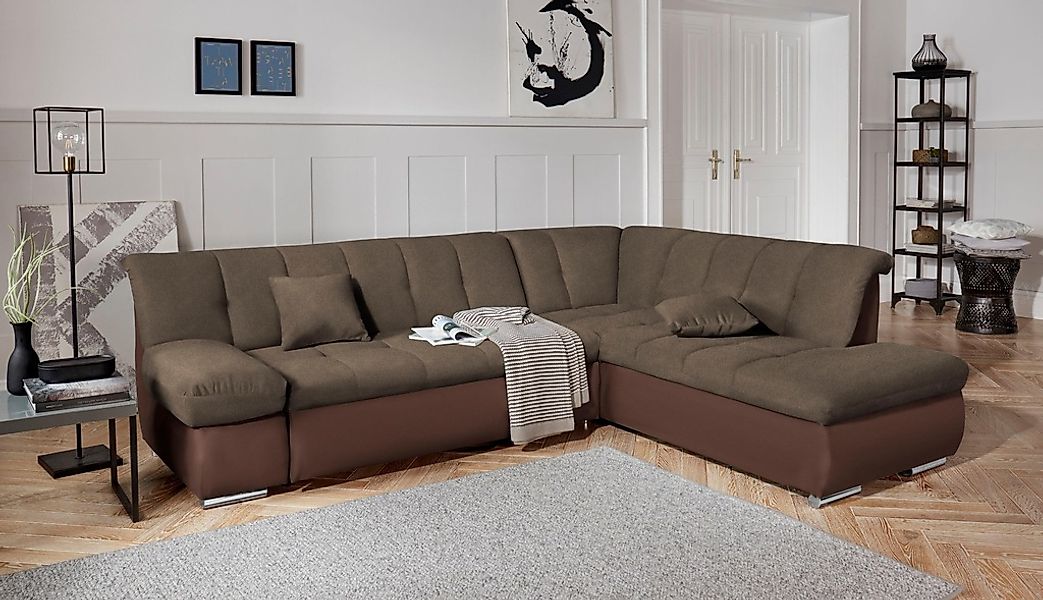 DOMO collection Ecksofa "Mona L-Form bequem und komfortabel, Breite 271cm, günstig online kaufen