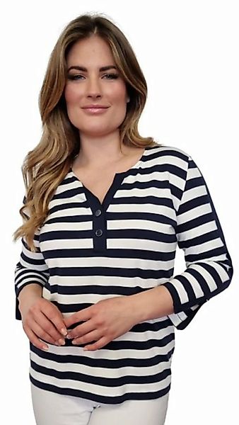 Estefania for woman 3/4-Arm-Shirt maritimes Shirt mit Knopf-Details günstig online kaufen