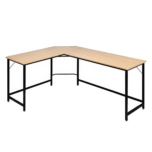 Costway Schreibtisch L-Form 168 x 125 x 74 cm Natur günstig online kaufen