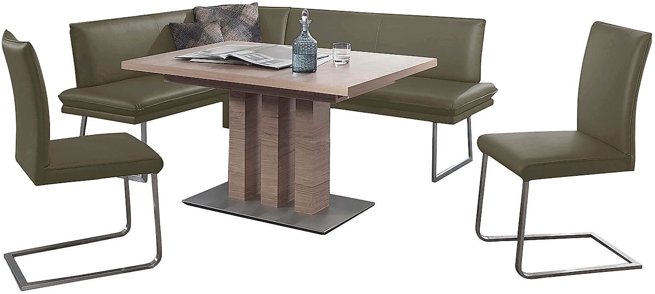 K+W Komfort & Wohnen Essgruppe »Santos III« 4 Stk. tlg. gepolsterte Eckbank günstig online kaufen