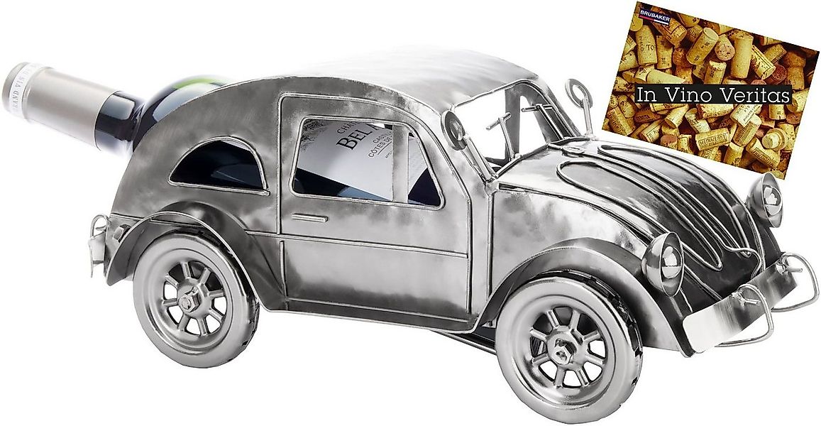 BRUBAKER Weinflaschenhalter Flaschenhalter Nostalgisches Auto - 32 cm Weinf günstig online kaufen