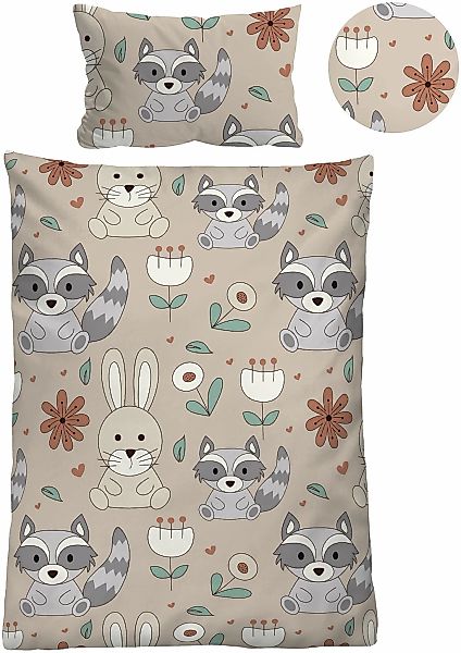 Biberna Kinderbettwäsche "0007245" 2 Stk. tlg. kuschelig warm im Winter, te günstig online kaufen
