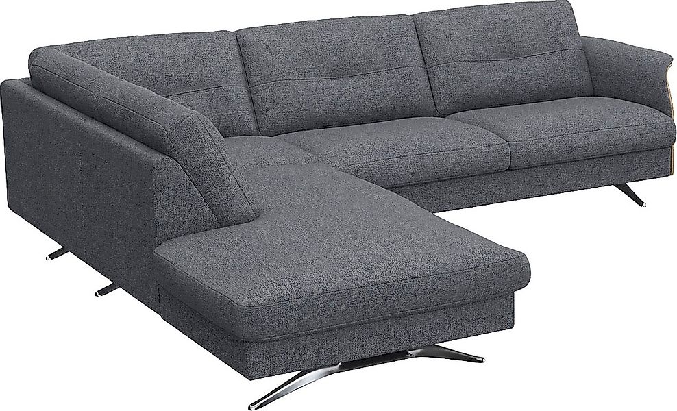 FLEXLUX Ecksofa »Glow, super bequem durch hochwertigem Sitzaufbau mit Feder günstig online kaufen