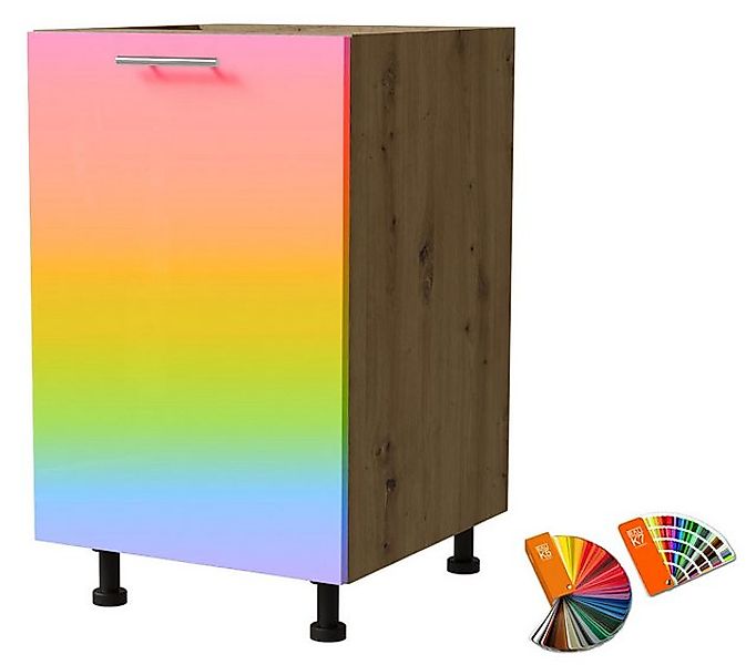 Feldmann-Wohnen Unterschrank Brerra (D1D/50, 1-türig (Holztür), 1 Einlegebo günstig online kaufen