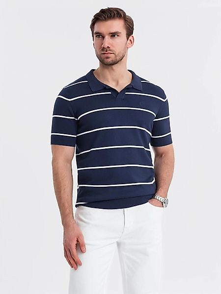 OMBRE Poloshirt Horizontal gestreiftes Herren-Poloshirt mit günstig online kaufen