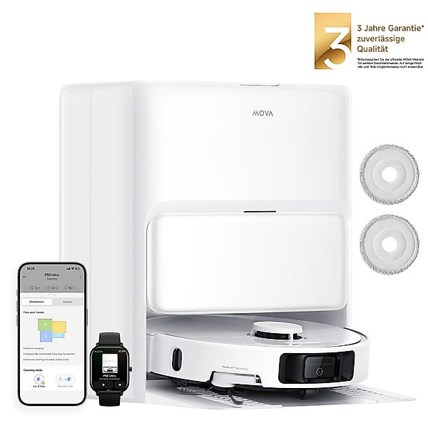 Mova Saugroboter »mit Wischfunktion Mova P50 Ultra,« 19000Pa Saugkraft, Vol günstig online kaufen