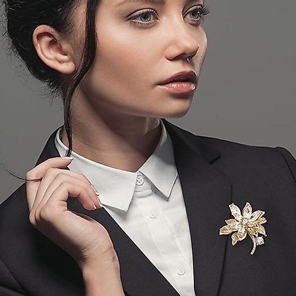 RWEUOQ Brosche Rhinestone Flower Brooch Crystal günstig online kaufen