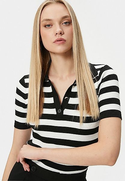 Koton Kurzarmpullover Polokragen Mit Jacquard Kurzarmpullover günstig online kaufen