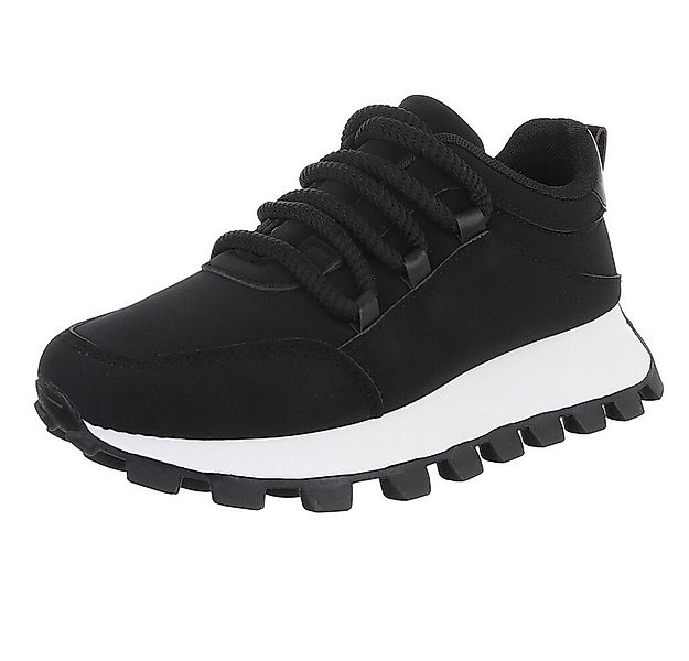 Ital-Design Lässige Sneakers mit robuster Sohle und Schnürung für Damen Sne günstig online kaufen