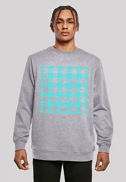 F4NT4STIC Kapuzenpullover Hahnentritt Karo blau Print günstig online kaufen