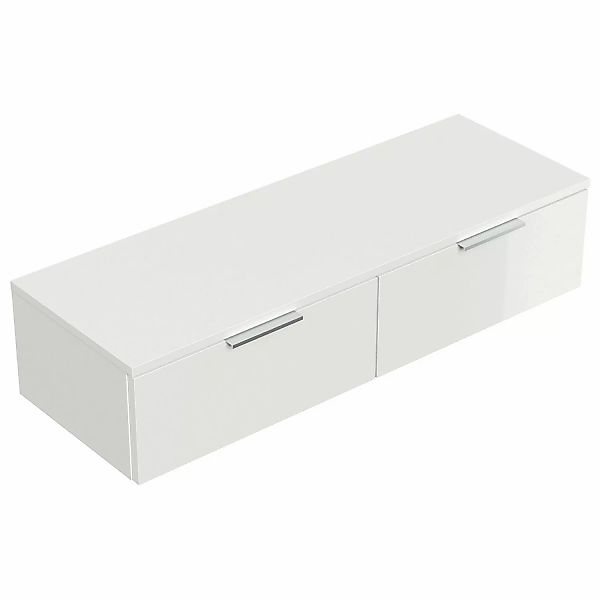 Posseik Hängekonsole Citadien Slimline 2 Schubl. 105 x 24 x 37 cm Weiß Hgl. günstig online kaufen