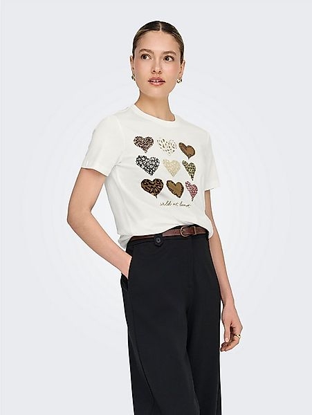 ONLY Kurzarmshirt ONLFREEZE LIFE S/S HEART TEE BOX JRS Baumwolle, regular f günstig online kaufen