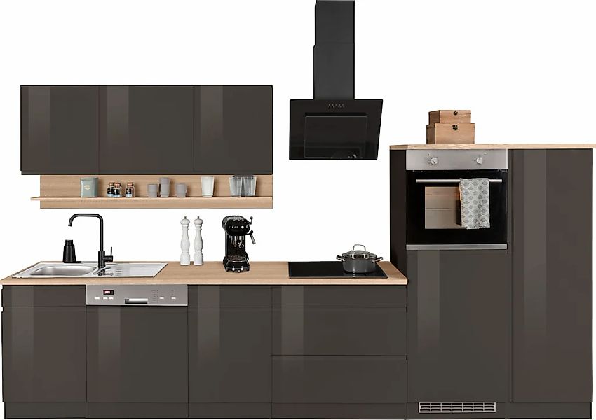 HELD MÖBEL Küchenzeile "Virginia", Breite 350 cm, wahlweise mit Induktion günstig online kaufen