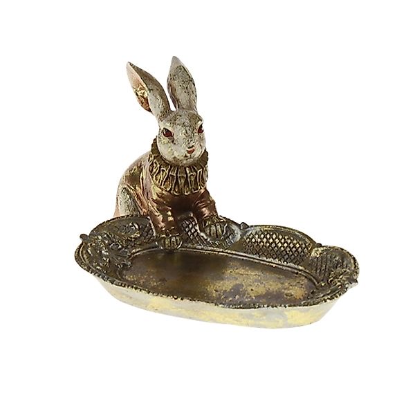 Goldene Osterschale mit Hase – Festliche Osterdekoration günstig online kaufen