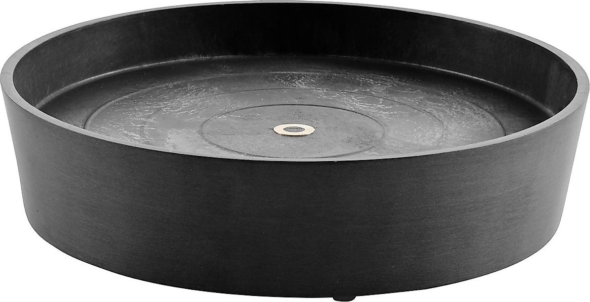 ECOPOTS Blumentopfuntersetzer SAUCER WHEELS Dark Grey, günstig online kaufen