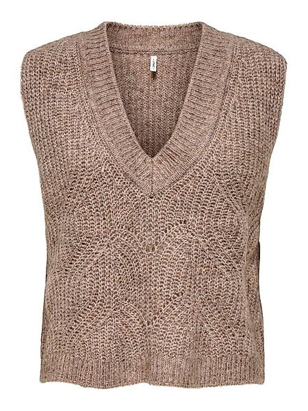 ONLY Strickpullover ONLGILA LIFE SL STRUCT V-NEC VEST B günstig online kaufen