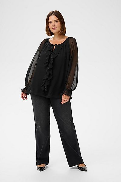 KAFFE Curve Langarmbluse Langarm-Bluse KCmilanna Große Größen günstig online kaufen