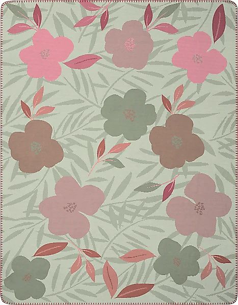Biederlack Wohndecke »Wohndecke Sakura«, im floralen Design günstig online kaufen