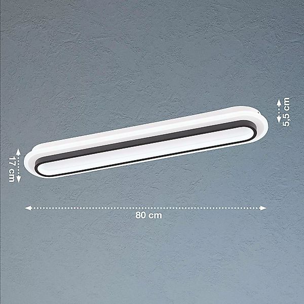 LED-Deckenlampe Blithe 80x15 cm günstig online kaufen