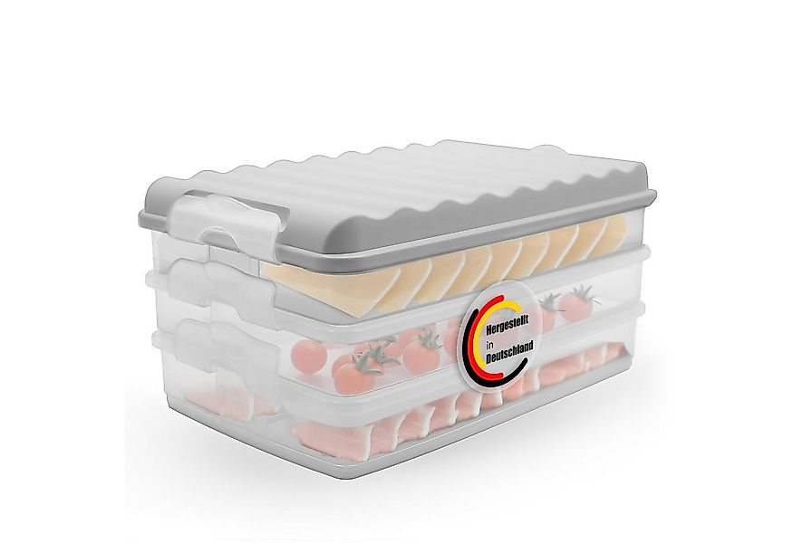 BigDean Aufbewahrungsbox 3 Stück Aufschnittboxen für Kühlschrank Größe M Ma günstig online kaufen