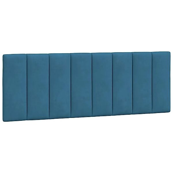 vidaXL Kopfteil-Kissen Hanko Blau 140 cm Samt 374673 günstig online kaufen