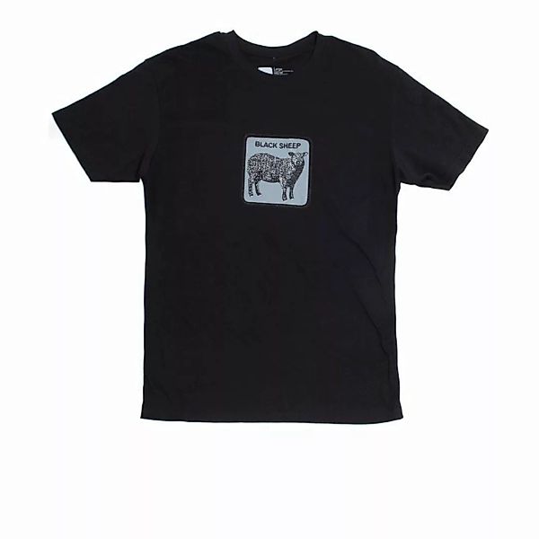 GOORIN BROS. Herren T-Shirt - Rundhals, Baumwolle, Logo-Patch, einfarbig Bl günstig online kaufen