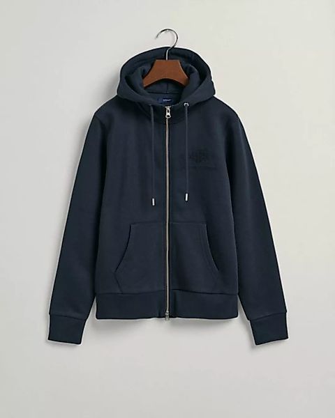 Gant Hoodie REG TONAL SHIELD ZIP HOODIE günstig online kaufen